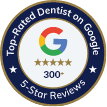 Top Rated Dentist on Google badge